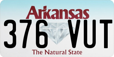 AR license plate 376VUT