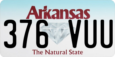 AR license plate 376VUU