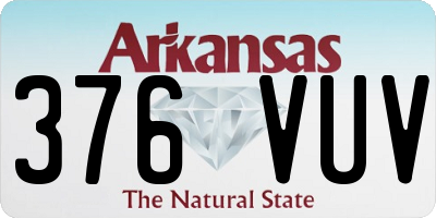 AR license plate 376VUV
