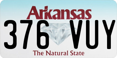 AR license plate 376VUY