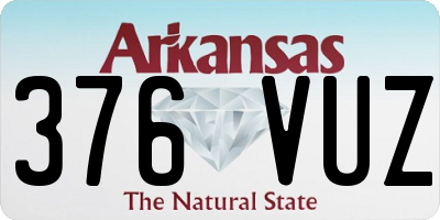 AR license plate 376VUZ