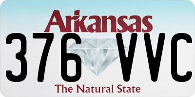 AR license plate 376VVC