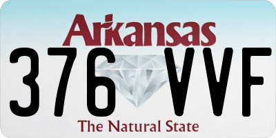 AR license plate 376VVF