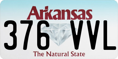 AR license plate 376VVL