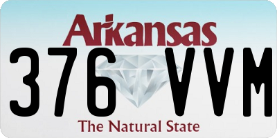AR license plate 376VVM