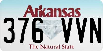 AR license plate 376VVN