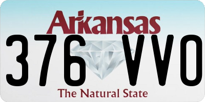 AR license plate 376VVO