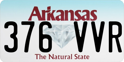 AR license plate 376VVR