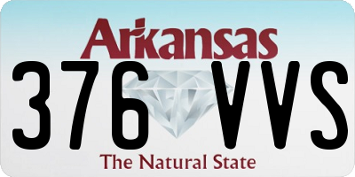 AR license plate 376VVS
