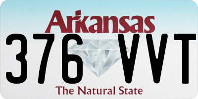 AR license plate 376VVT