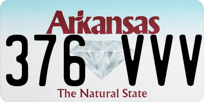 AR license plate 376VVV