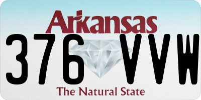 AR license plate 376VVW