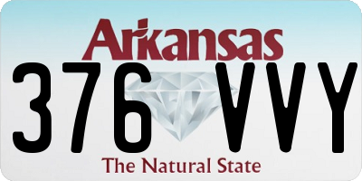 AR license plate 376VVY