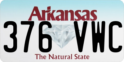 AR license plate 376VWC