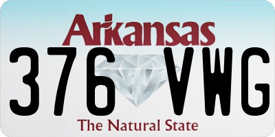 AR license plate 376VWG