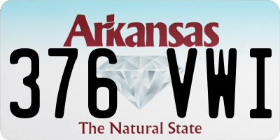 AR license plate 376VWI