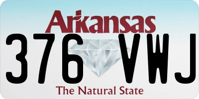 AR license plate 376VWJ