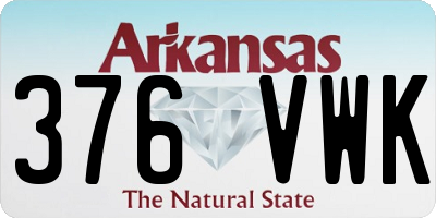 AR license plate 376VWK