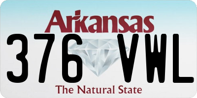 AR license plate 376VWL