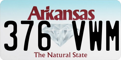 AR license plate 376VWM