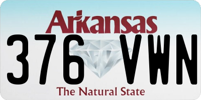 AR license plate 376VWN