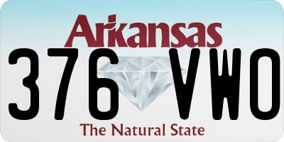 AR license plate 376VWO