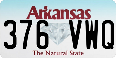 AR license plate 376VWQ