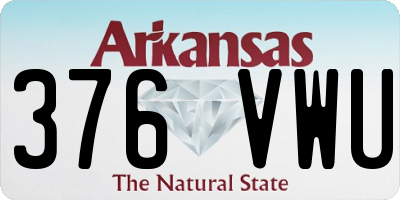 AR license plate 376VWU