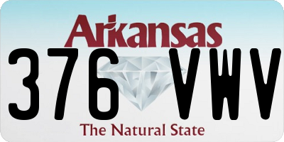 AR license plate 376VWV