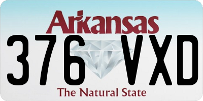 AR license plate 376VXD