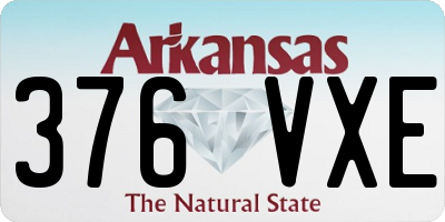 AR license plate 376VXE