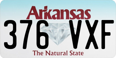 AR license plate 376VXF