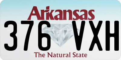 AR license plate 376VXH
