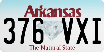 AR license plate 376VXI
