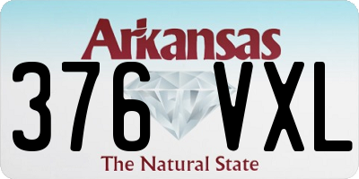 AR license plate 376VXL