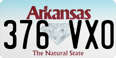 AR license plate 376VXO