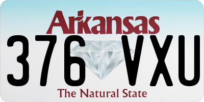 AR license plate 376VXU