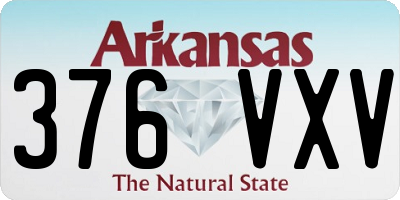 AR license plate 376VXV
