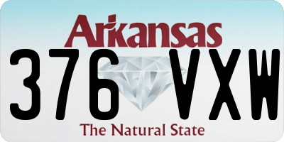 AR license plate 376VXW