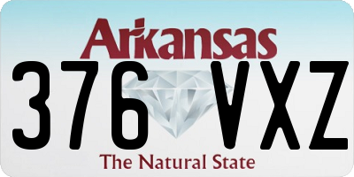 AR license plate 376VXZ