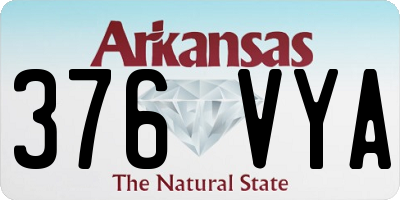 AR license plate 376VYA