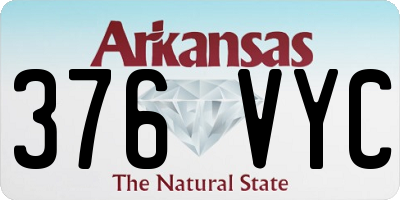AR license plate 376VYC
