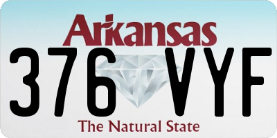 AR license plate 376VYF