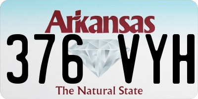 AR license plate 376VYH
