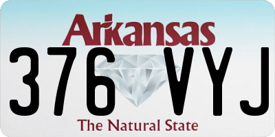 AR license plate 376VYJ