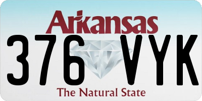 AR license plate 376VYK