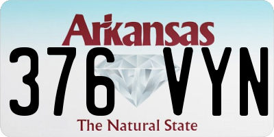 AR license plate 376VYN