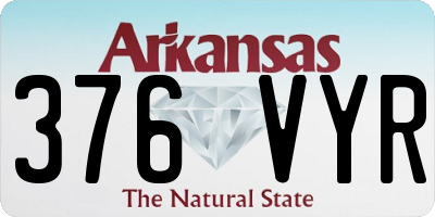 AR license plate 376VYR