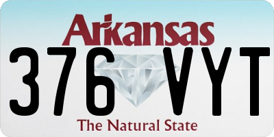 AR license plate 376VYT