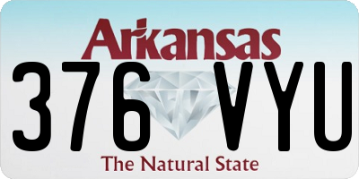 AR license plate 376VYU